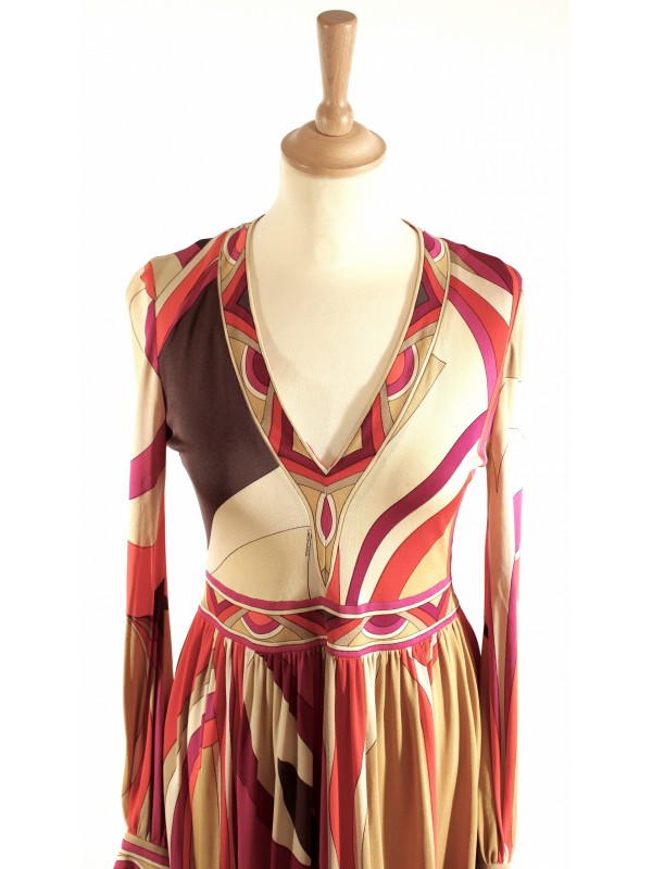 Robe Leonard vintage taille 38 SecondeMainDeLuxe