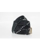 Ceinture SONIA RYKIEL noire strass suede