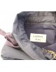 Sac Lanvin chaine gris violet satin 