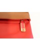 Pochette Fendi cuir rouge marron