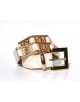 Ceinture VERSACE beige dorée