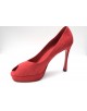 Escarpins YSL suede rouges taille 37