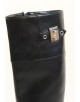 Bottes Hermès cuir noir taille 37 -38