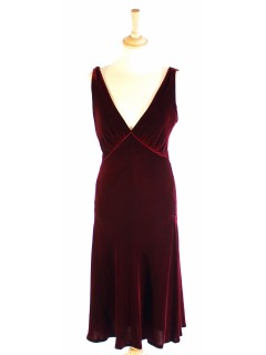 Robe Ralph Lauren taille 36 velours bordeaux