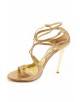 Sandales Jimmy Choo taille 39,5 cuir or