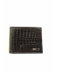 Portefeuiille Gucci en crocodile marron foncé