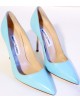 Escarpins Manolo Blahnik bleu taille 37,5