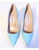 Escarpins Manolo Blahnik bleu taille 37,5