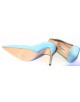 Escarpins Manolo Blahnik bleu taille 37,5