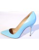 Escarpins Manolo Blahnik bleu taille 37,5